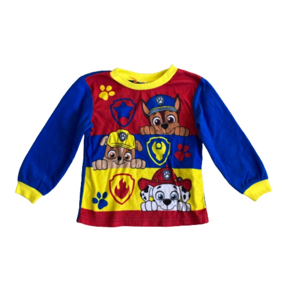 Nickelodeon Pajama top fleece PAW PATROL long sleeve crew neck